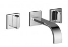 Bateria Dornbracht MEM umywalkowa podtynkowa 3-otworowa, wylewka 200mm, Element zewnętrzny, chrom