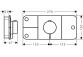 Moduł z termostatem Hansgrohe Axor One podtynkowy do 3 odbiorników element zewnętrzny, chrom- sanitbuy.pl