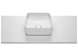Umywalka nablatowa Roca Inspira Square 37 x 37cm bez otworu przelewowego, bez otworu na baterię biała