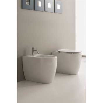 Bidet stojący Scarabeo Moon 54,5x36x42cm biały- sanitbuy.pl