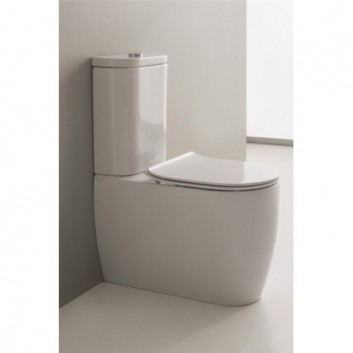 Miska WC kompaktowa Scarabeo Moon 66x36x42 cm biała- sanitbuy.pl