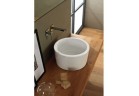 Umywalka nablatowa Scarabeo Bucket 35x22 cm bez przelewu biała