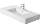 Umywalka Duravit Vero meblowa, 1-otworowa, z półką na baterię, z przelewem, 105x49 cm, biała