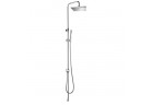 System prysznicowy Omnires Micro/K chrom deszczownica 20cm, wysokość 88-114cm
