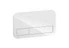 Przycisk spłukujący Villeroy&Boch ViConnect Glass, Glossy White, 26.9 x 16 cm, 2 zakresowy