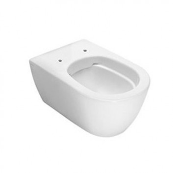 Miska WC wisząca Hatria Fusion 355 x 540 mm wisząca bez kołnierza biała- sanitbuy.pl