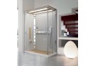 Kabina prysznicowa Novellini Nexis 1 prostokątna z dachem i deszczownicą 120x80x209 cm, lewa, białe 