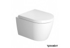 Miska WC Duravit ME by Starck  podwieszana Compact Rimless 37x48 cm, lejowa, biała z powłoką WonderGliss