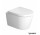 Miska WC Duravit ME by Starck  podwieszana Compact Rimless 37x48 cm, lejowa, biała z powłoką WonderGliss
