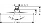 Deszczownica, Hansgrohe Crometta S 240 1jet EcoSmart średnica 24cm 9 l/min chrom - sanitbuy.pl