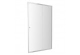 Drzwi prysznicowe Omnires Bronx szklane, przesuwne 120x185 cm szkło przezroczyste profil chrom