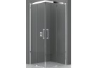 Kabina prysznicowa Novellini Rose Rosse A 82-85x200 cm narożna , profil srebrny, szkło przeźroczyste 