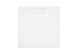 Brodzik kwadratowy Villeroy & Boch Architectura MetalRim 100x100x1,5 cm z akrylu, biały Weiss Alpin 
