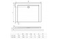 Brodzik kwadratowy compact wysoki Excellent Forma 900x900mm akrylowy biały- sanitbuy.pl