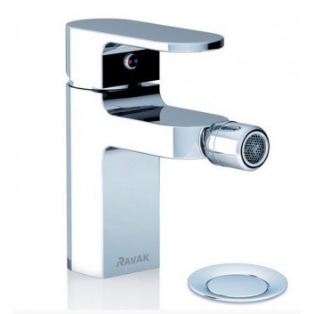 Bateria bidetowa Ravak Chrome stojąca, z korkiem, chrom- sanitbuy.pl