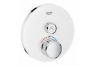 Bateria podtynkowa Grohe Grohtherm SmartControl termostatyczna 1-odbiornik wody biały