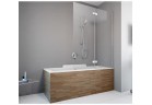 Parawan Radaway Fuenta New PND I dwuczęściowy 100 cm, prawy, szkło przeźroczyste EasyClean