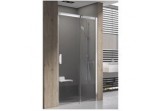 Drzwi prysznicowe Matrix MSD2-110, dwuelementowe, 1075-1115 x 1950, satyna + transparent 