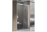 Drzwi prysznicowe Matrix MSD2-110, dwuelementowe, 1075-1115 x 1950, satyna + transparent - sanitbuy.pl