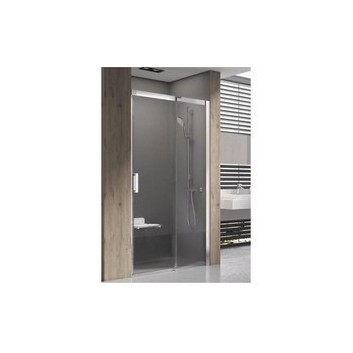 Drzwi prysznicowe Matrix MSD2-110, dwuelementowe, 1075-1115 x 1950, satyna + transparent - sanitbuy.pl