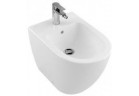 Bidet stojący Villeroy&Boch Subway 2.0, 37x56 cm, z jednym otworem na baterię, z przelewem, biały CeramicPlus