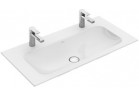 Umywalka meblowa Villeroy&Boch Finion 1000x500 mm bez przelewu, do dwóch armatur 1-otworowych, White Alpin CeramicPlus