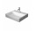 Umywalka wisząca Duravit DuraSquare 60x47 cm z otworem na baterię, bez przelewu biała