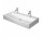 Umywalka wisząca Duravit DuraSquare 100x47 cm z 2 otworami na baterię, bez przelewu biała