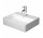 Umywalka nablatowa Duravit DuraSquare 45x35 cm z otworem na baterię, bez przelewu biała