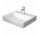 Umywalka nablatowa Duravit DuraSquare 60x47 cm z otworem na baterię, bez przelewu biała