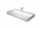Umywalka nablatowa Duravit DuraSquare 100x47 cm z otworem na baterię, bez przelewu biała