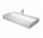 Umywalka nablatowa Duravit DuraSquare 100x47 cm z otworem na baterię, bez przelewu biała
