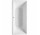 Wanna prostokątna przyścienna Duravit DuraSquare 180x80 cm z bezszwową obudową, biała 