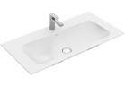 Umywalka meblowa Villeroy&Boch Finion 1000x500 mm ukryty przelew, do armatury 1-otworowej, White Alpin CeramicPlus