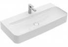 Umywalka ścienna prostokątna Villeroy&Boch Finion 1000x470 mm ukryty przelew Weiss Alpin CeramicPlus możliwy montaż armatury 3-otworowej
