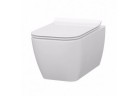 Miska wisząca z Idevit Halley 520x360mm Rimless z deską wolnoopadającą biała