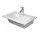Umywalka meblowa Duravit ME by Starck Compact, 63x40 cm, z przelewem, z półką na baterię, biała WonderGliss