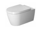 Zestaw WC z miską wiszącą Duravit ME by Starck Rimless 56x40x43cm oraz deska sedesowa biały