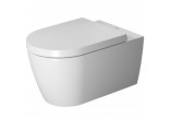 Zestaw WC z miską wiszącą Duravit ME by Starck Rimless 56x40x43cm oraz deska sedesowa biały