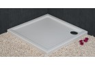 Brodzik kwadratowy Novellini Kali A 80x80x5,5cm akrylowy biały