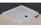 Brodzik prostokątny Novellini Kali A 80x100 cm akrylowy biały