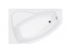 Wanna asymetryczna lewa Besco Rima 130x85cm biała