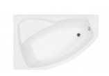 Wanna asymetryczna lewa Besco Rima 130x85cm biała