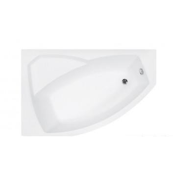 Wanna asymetryczna lewa Besco Rima 130x85cm biała- sanitbuy.pl