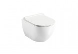 Miska WC podwieszana Ravak Uni Chrome RimOff 36x51x35 cm bez kołniarza, biała 