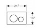 Przycisk spłukujący Geberit Sigma20 stal nierdzewna szczotkowana/polerowana/szczotkowana - sanitbuy.pl