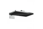 Deszczownica prostokątna Hansgrohe Rainmaker Select 460 1jet z ramieniem ściennym czarny/chrom 