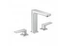 Bateria umywalkowa 3-otworowa stojąca Hansgrohe Metropol 160 EcoSmart z korkiem, chrom 