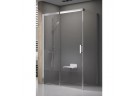 Drzwi prysznicowe Ravak Matrix MSDPS-100/100 L ze ścianką boczną biel + transparent 