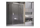 Drzwi prysznicowe Ravak Matrix MSDPS-100/100 R ze ścianką stałą biel + transparent 